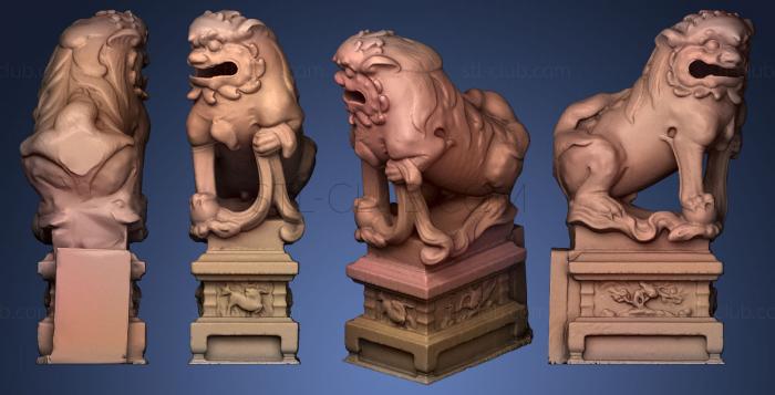 3D model Lion Statue 021 M (STL)